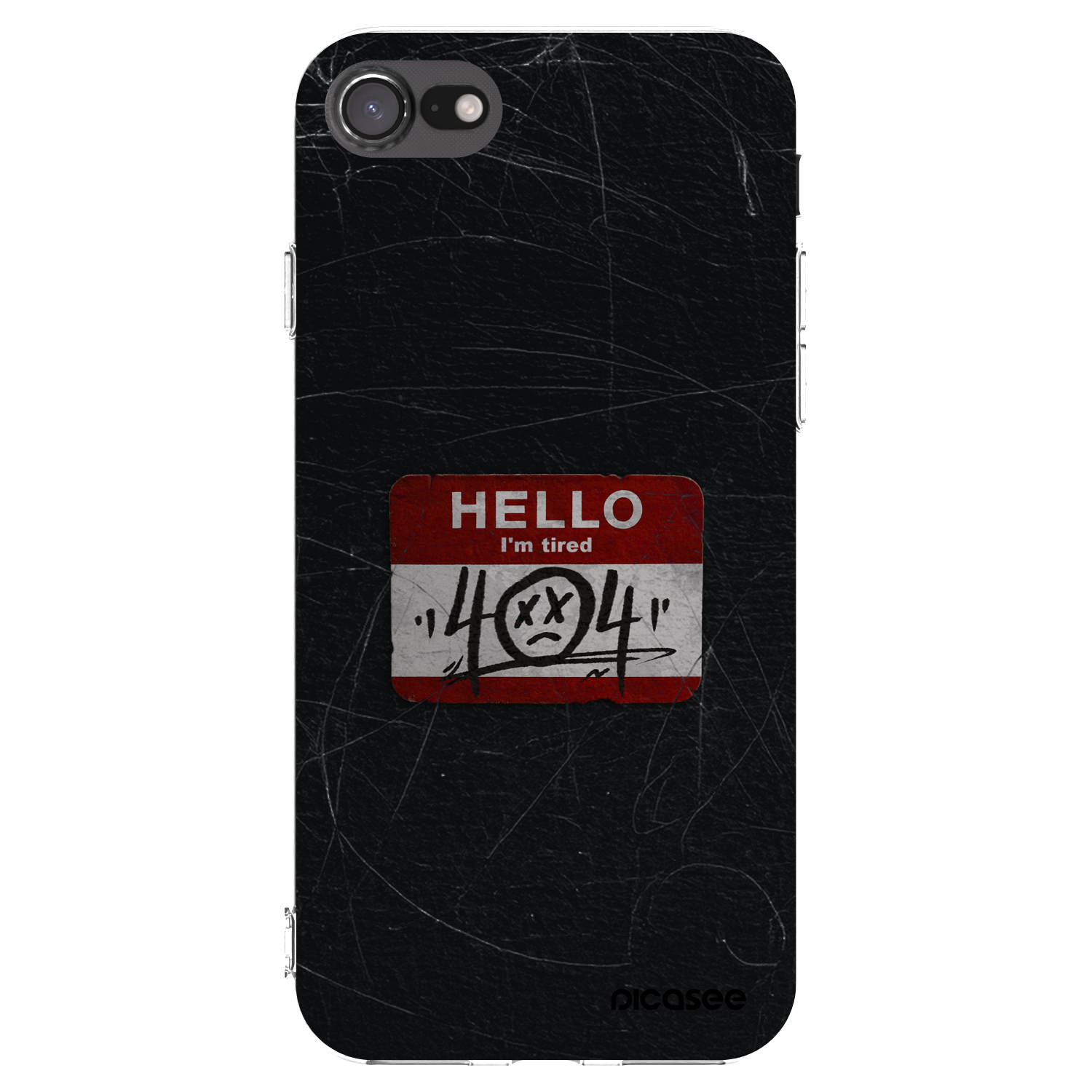 Picasee husă transparentă din silicon pentru Apple iPhone 8 - HELLO 404