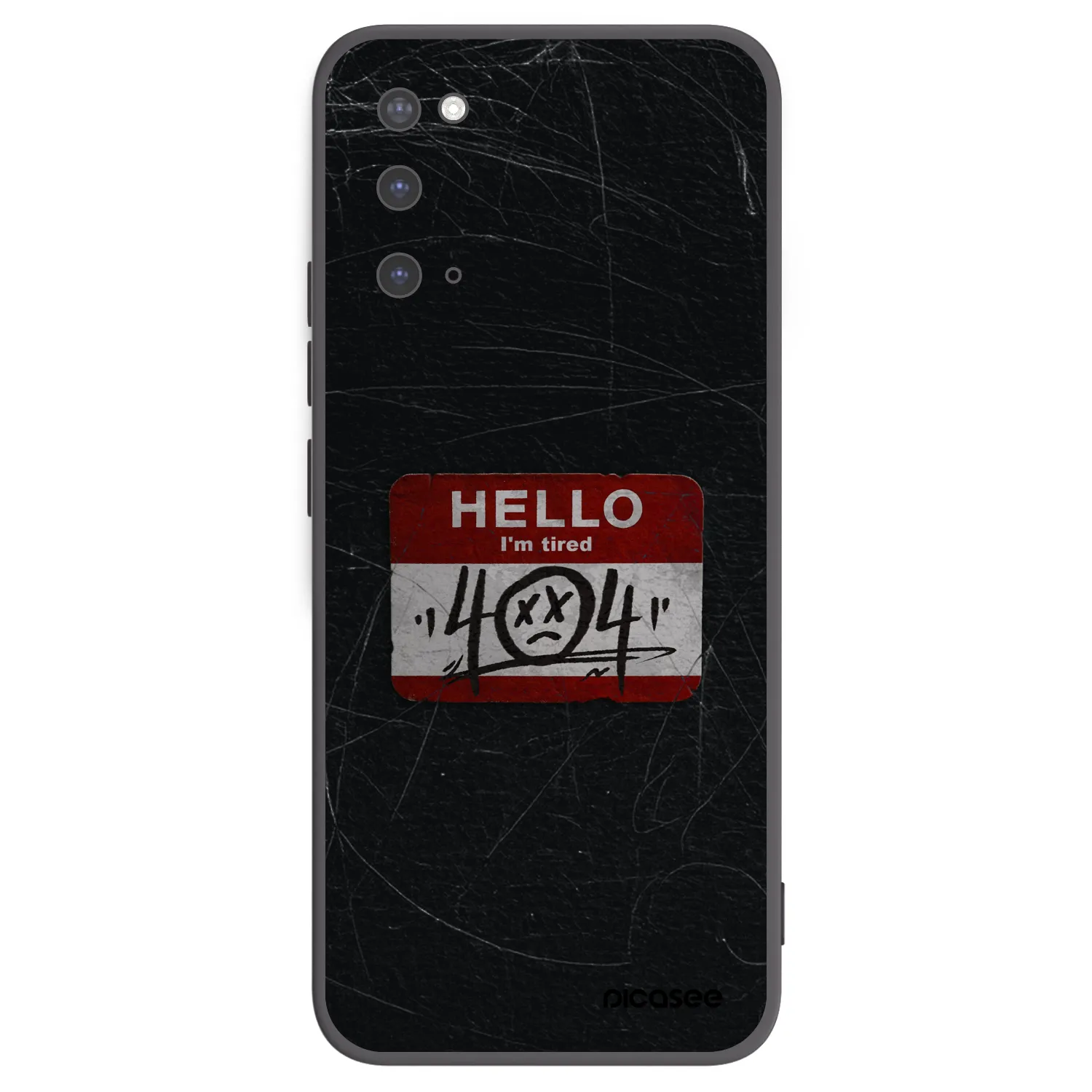 Picasee husă neagră din silicon pentru Samsung Galaxy S20 G980F - HELLO 404