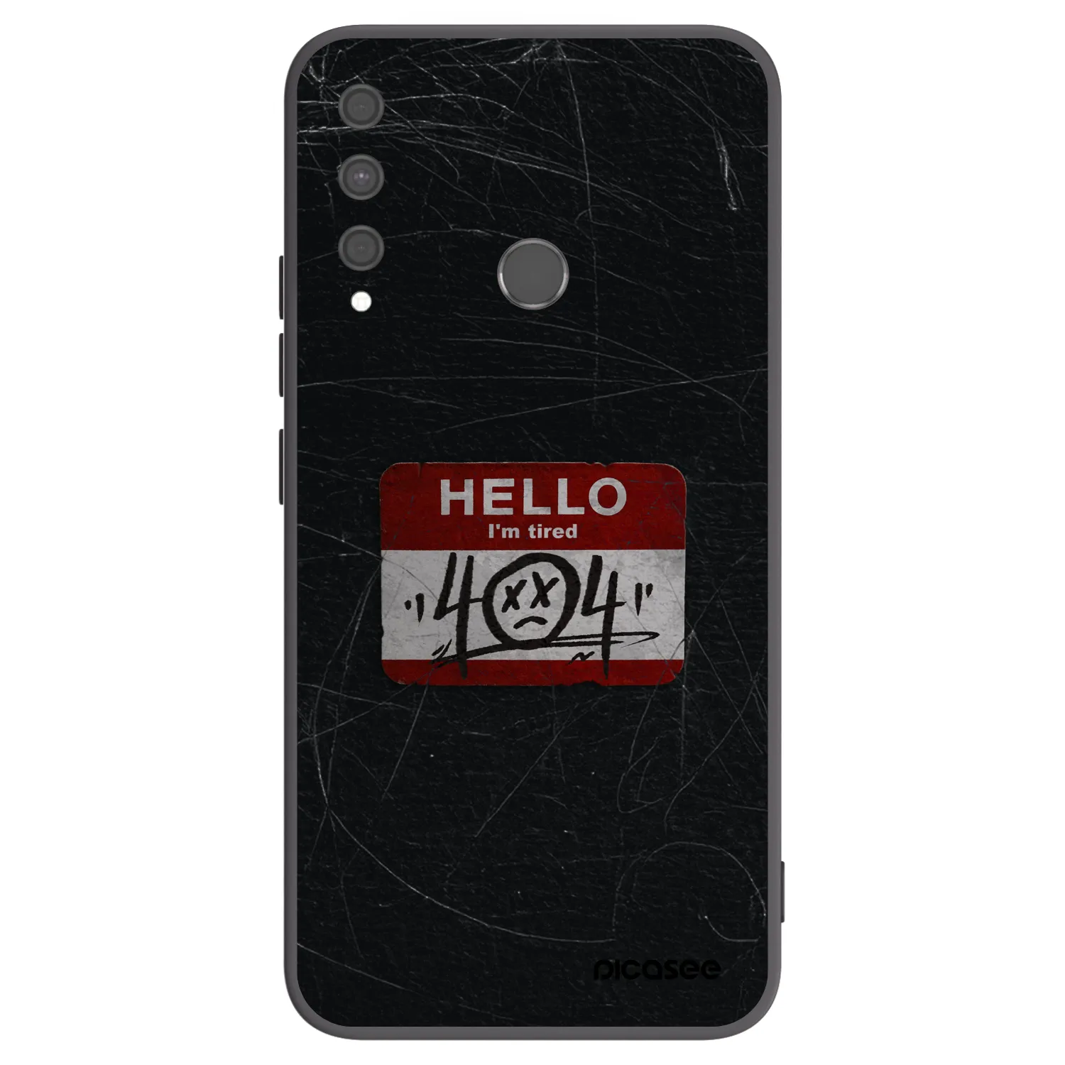 Picasee husă neagră din silicon pentru Huawei P40 Lite E - HELLO 404