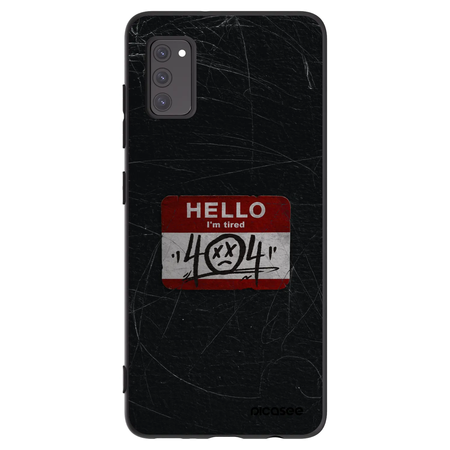 Picasee husă neagră din silicon pentru Samsung Galaxy A41 A415F - HELLO 404