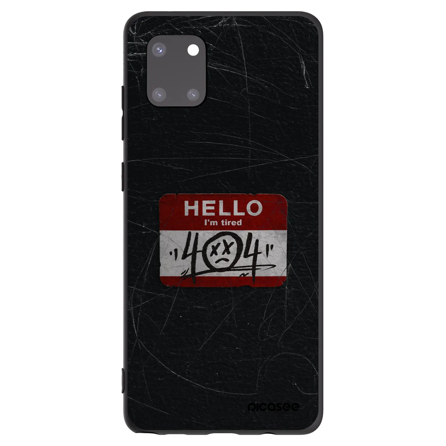Picasee husă neagră din silicon pentru Samsung Galaxy Note 10 Lite N770F - HELLO 404