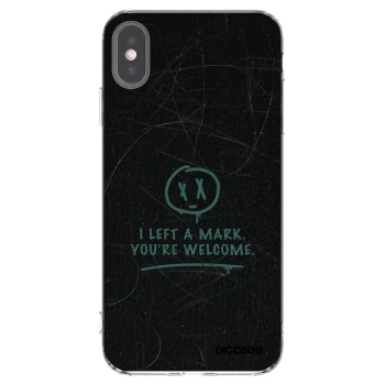 Picasee husă transparentă din silicon pentru Apple iPhone XS Max - LEFT A MARK