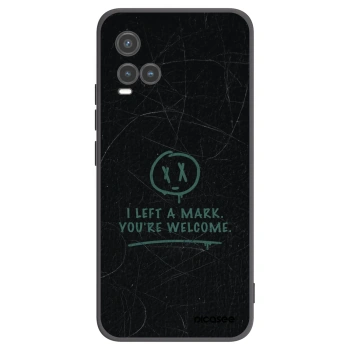 Picasee husă neagră din silicon pentru Vivo Y33s - LEFT A MARK