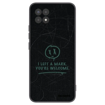 Picasee husă neagră din silicon pentru Realme 8i - LEFT A MARK