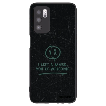Picasee husă neagră din silicon pentru OPPO A16s - LEFT A MARK