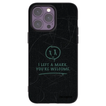 Picasee husă neagră din silicon pentru Apple iPhone 14 Pro Max - LEFT A MARK