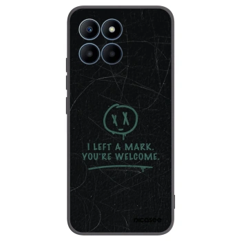 Picasee husă neagră din silicon pentru Honor 70 Lite - LEFT A MARK