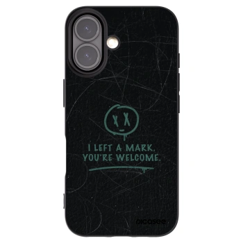 Picasee husă neagră din silicon pentru Apple iPhone 16 - LEFT A MARK