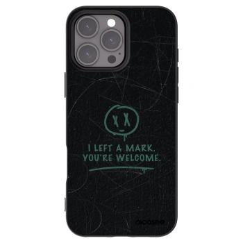 Picasee husă neagră din silicon pentru Apple iPhone 16 Pro Max - LEFT A MARK