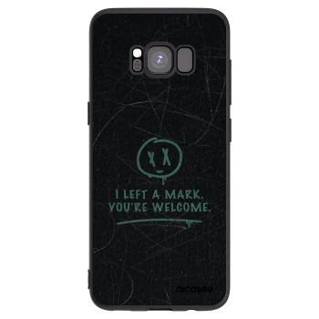 Picasee husă neagră din silicon pentru Samsung Galaxy S8 G950F - LEFT A MARK