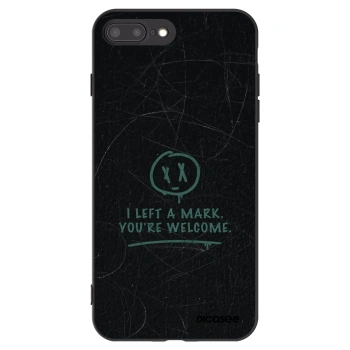 Picasee husă neagră din silicon pentru Apple iPhone 8 Plus - LEFT A MARK