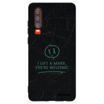 Picasee husă neagră din silicon pentru Huawei P30 - LEFT A MARK