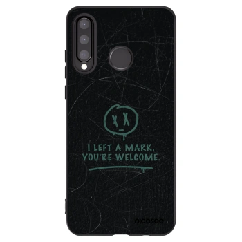 Picasee husă neagră din silicon pentru Huawei P30 Lite - LEFT A MARK