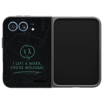 Picasee husă neagră din silicon pentru Apple iPhone Duo - LEFT A MARK