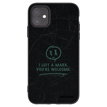Picasee husă neagră din silicon pentru Apple iPhone 11 - LEFT A MARK
