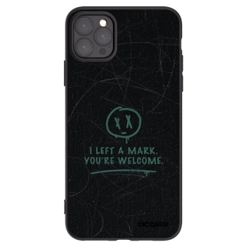 Picasee husă neagră din silicon pentru Apple iPhone 11 Pro Max - LEFT A MARK