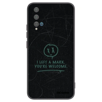 Picasee husă neagră din silicon pentru Huawei Nova 5T - LEFT A MARK
