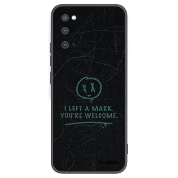 Picasee husă neagră din silicon pentru Samsung Galaxy S20 G980F - LEFT A MARK