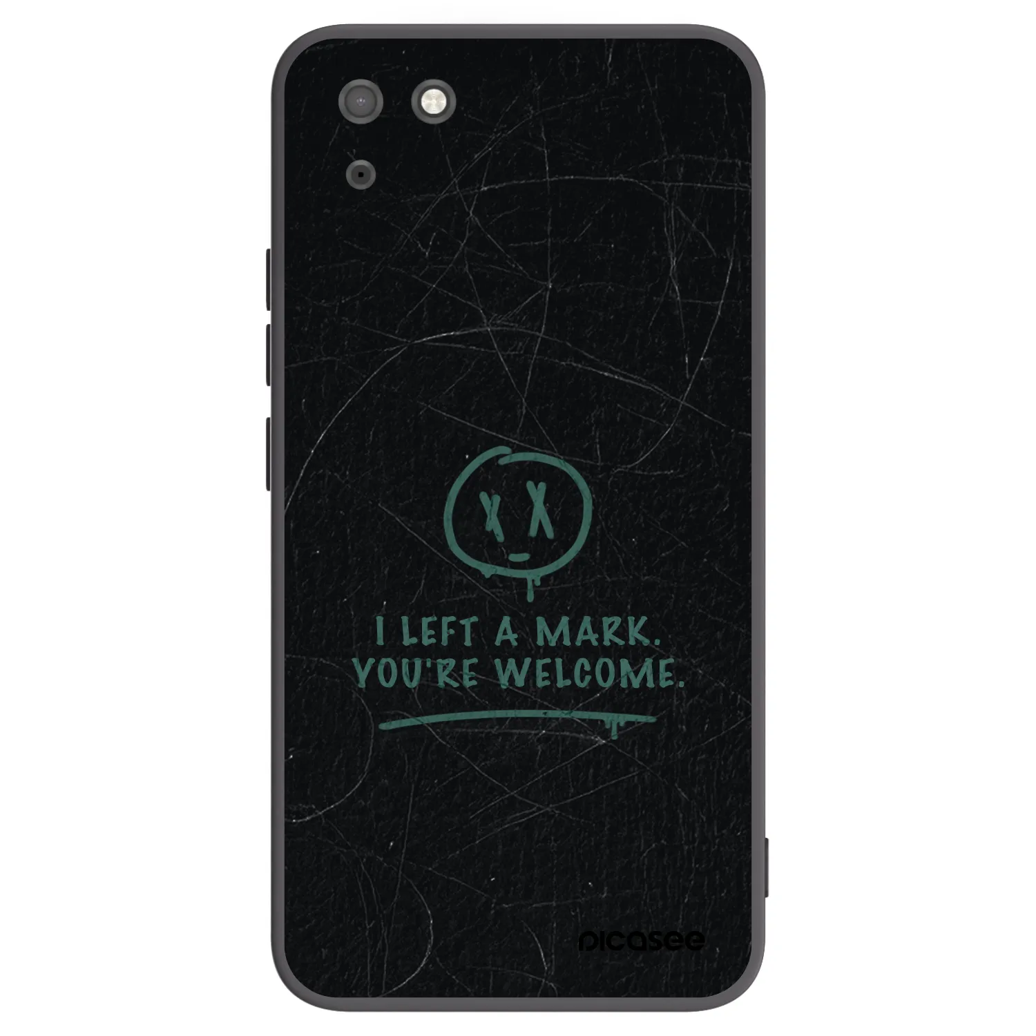 Picasee husă neagră din silicon pentru Huawei Y5P - LEFT A MARK