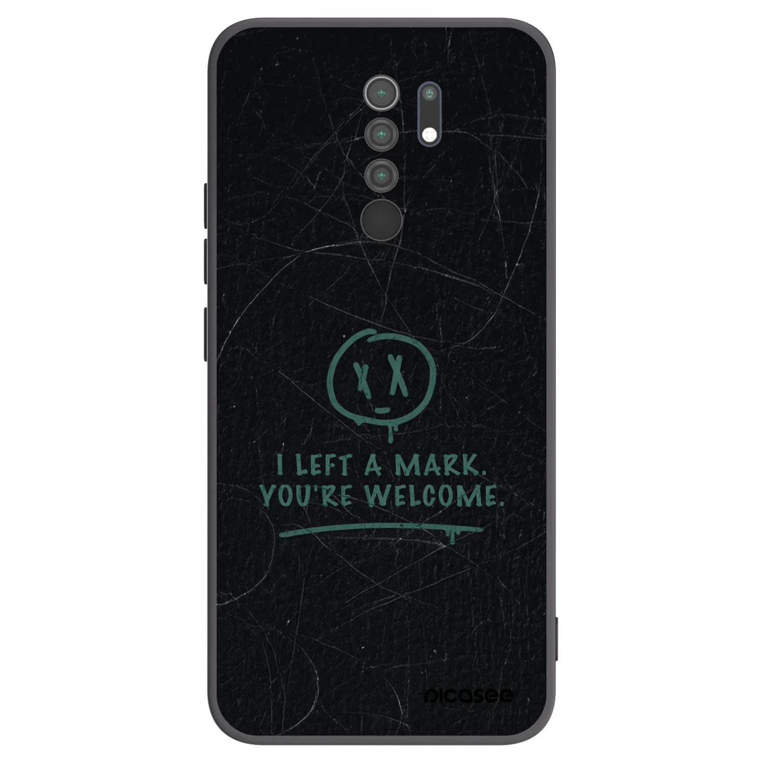 Picasee husă neagră din silicon pentru Xiaomi Redmi 9 - LEFT A MARK