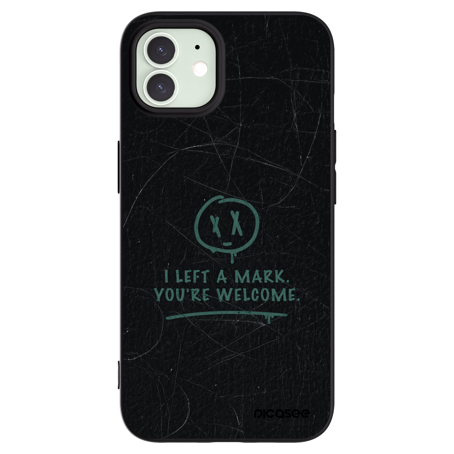 Picasee husă neagră din silicon pentru Apple iPhone 12 Pro - LEFT A MARK