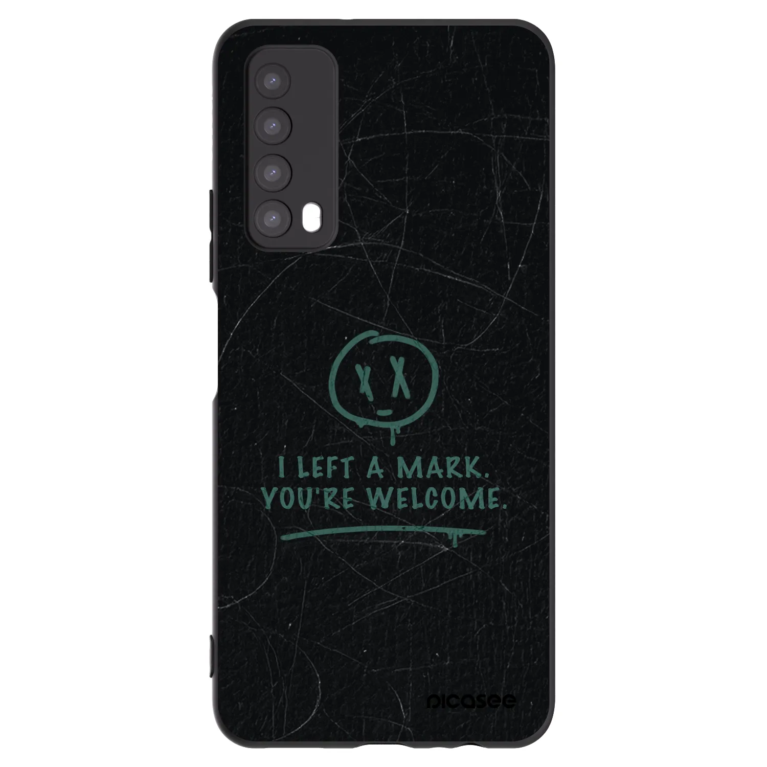 Picasee husă neagră din silicon pentru Huawei P Smart 2021 - LEFT A MARK
