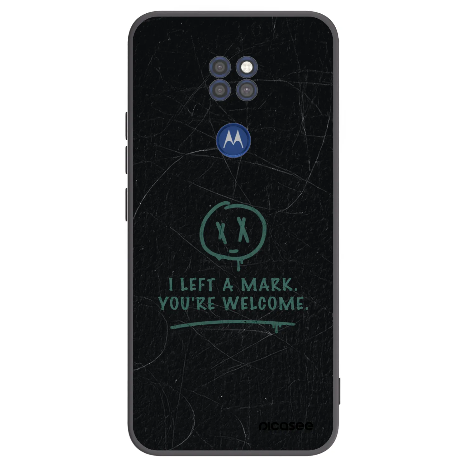 Picasee husă neagră din silicon pentru Motorola Moto G9 Play - LEFT A MARK