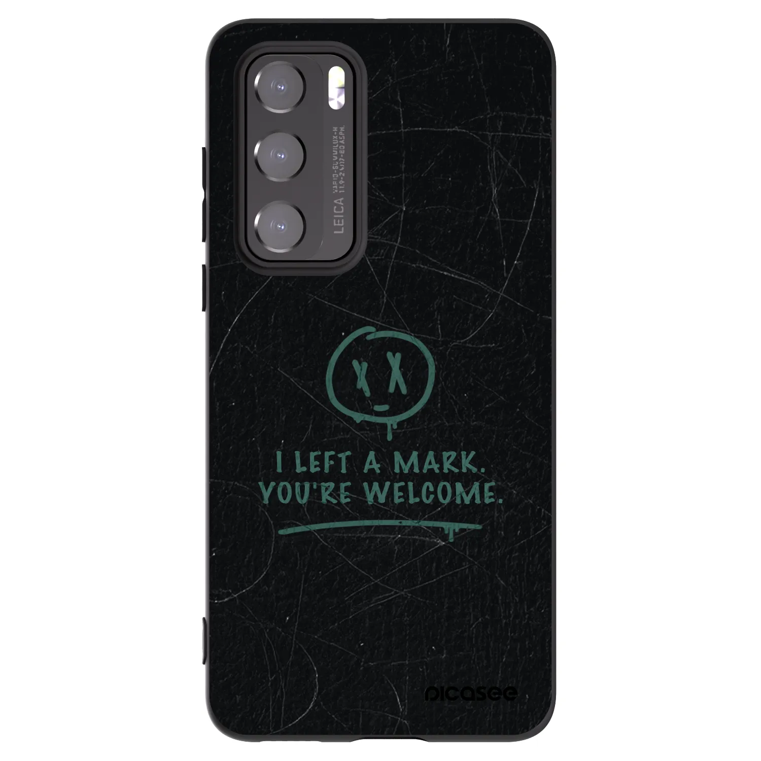 Picasee husă neagră din silicon pentru Huawei P40 - LEFT A MARK
