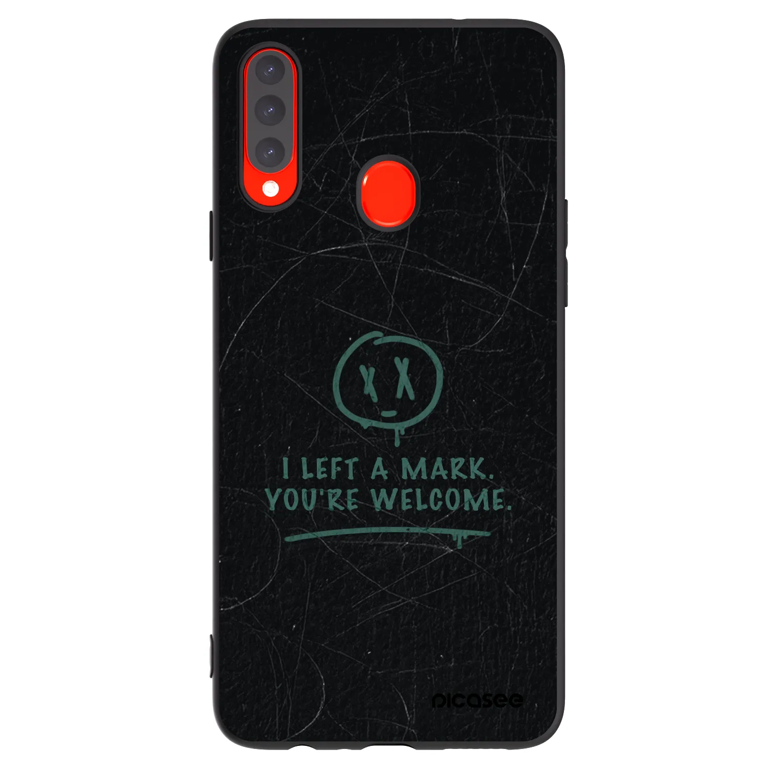 Picasee husă neagră din silicon pentru Samsung Galaxy A20s - LEFT A MARK