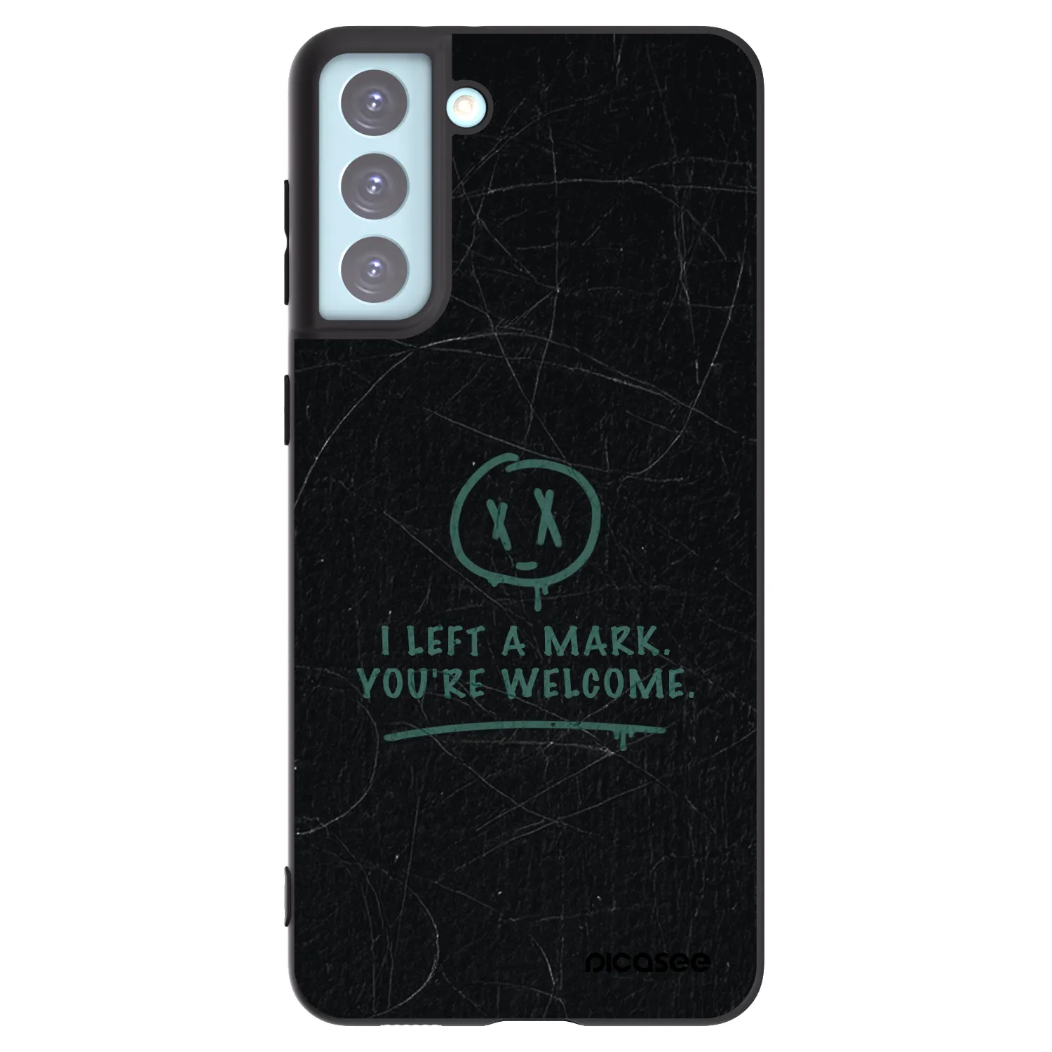 Picasee husă neagră din silicon pentru Samsung Galaxy S21+ 5G G996F - LEFT A MARK