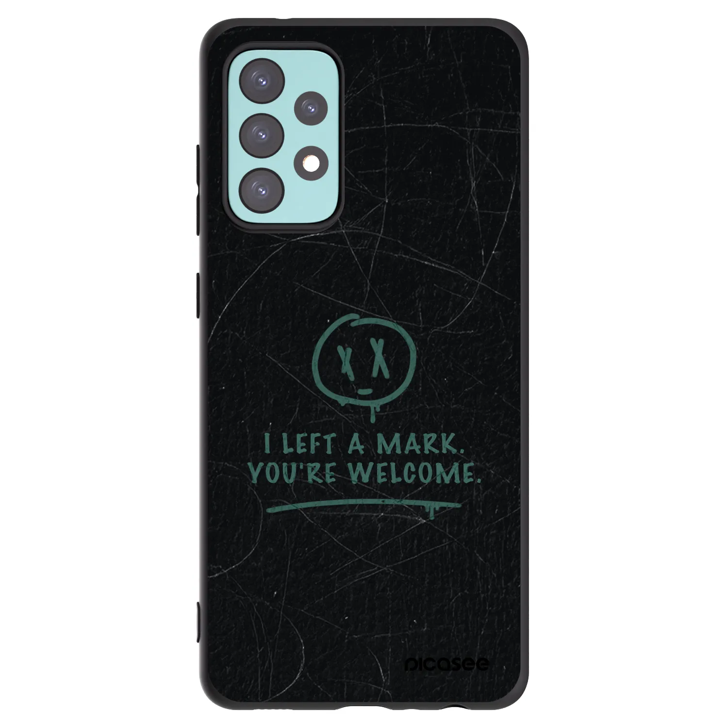 Picasee husă neagră din silicon pentru Samsung Galaxy A72 A725F - LEFT A MARK