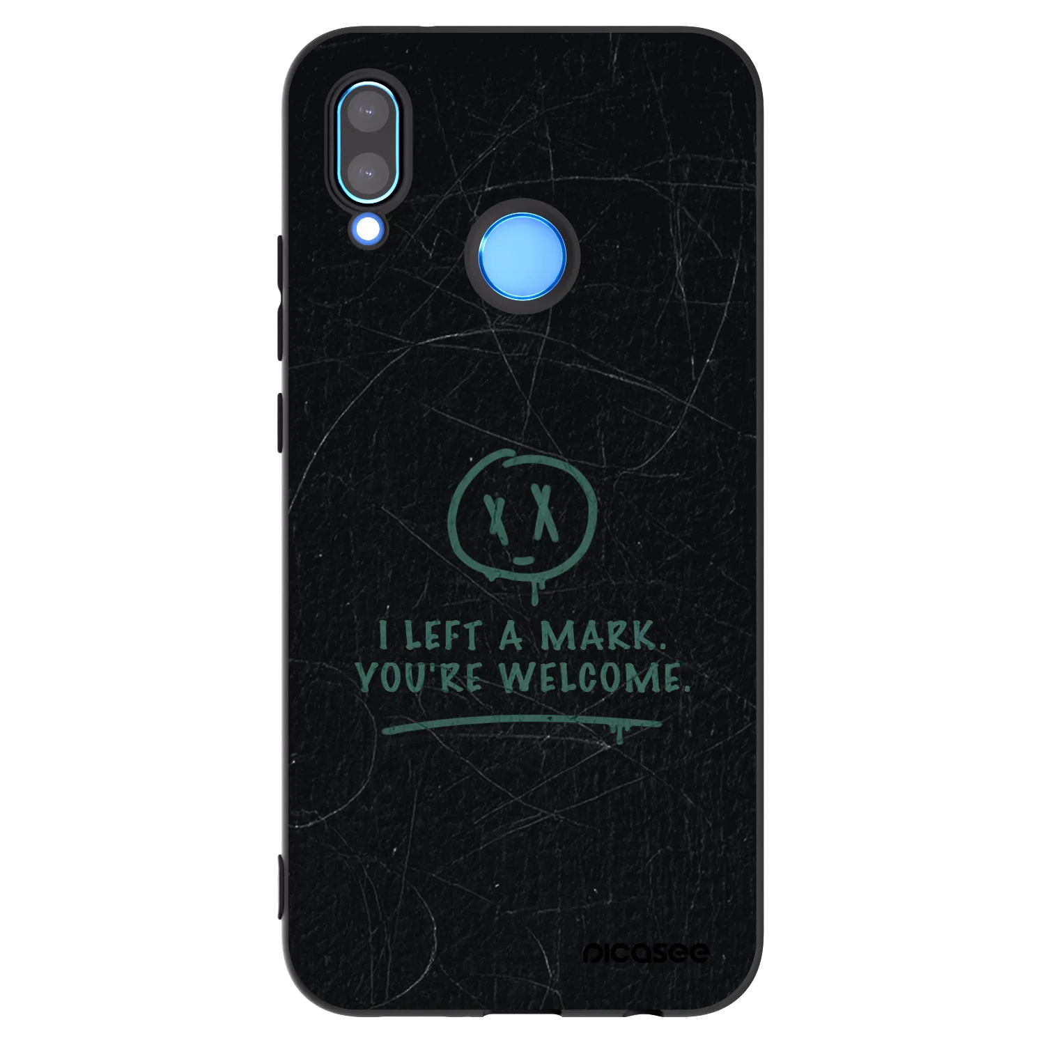 Picasee husă neagră din silicon pentru Huawei P20 Lite - LEFT A MARK