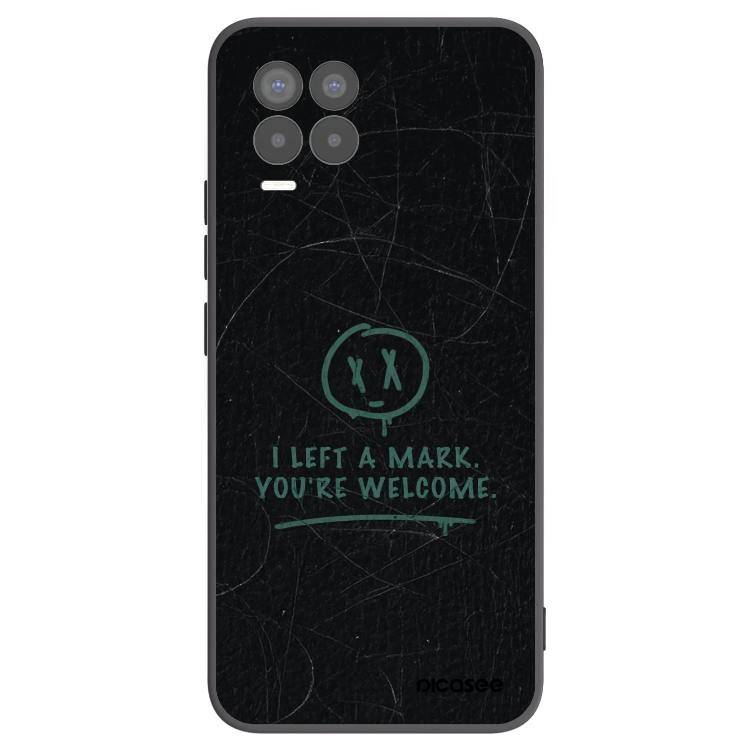 Picasee husă neagră din silicon pentru Realme 8 Pro - LEFT A MARK