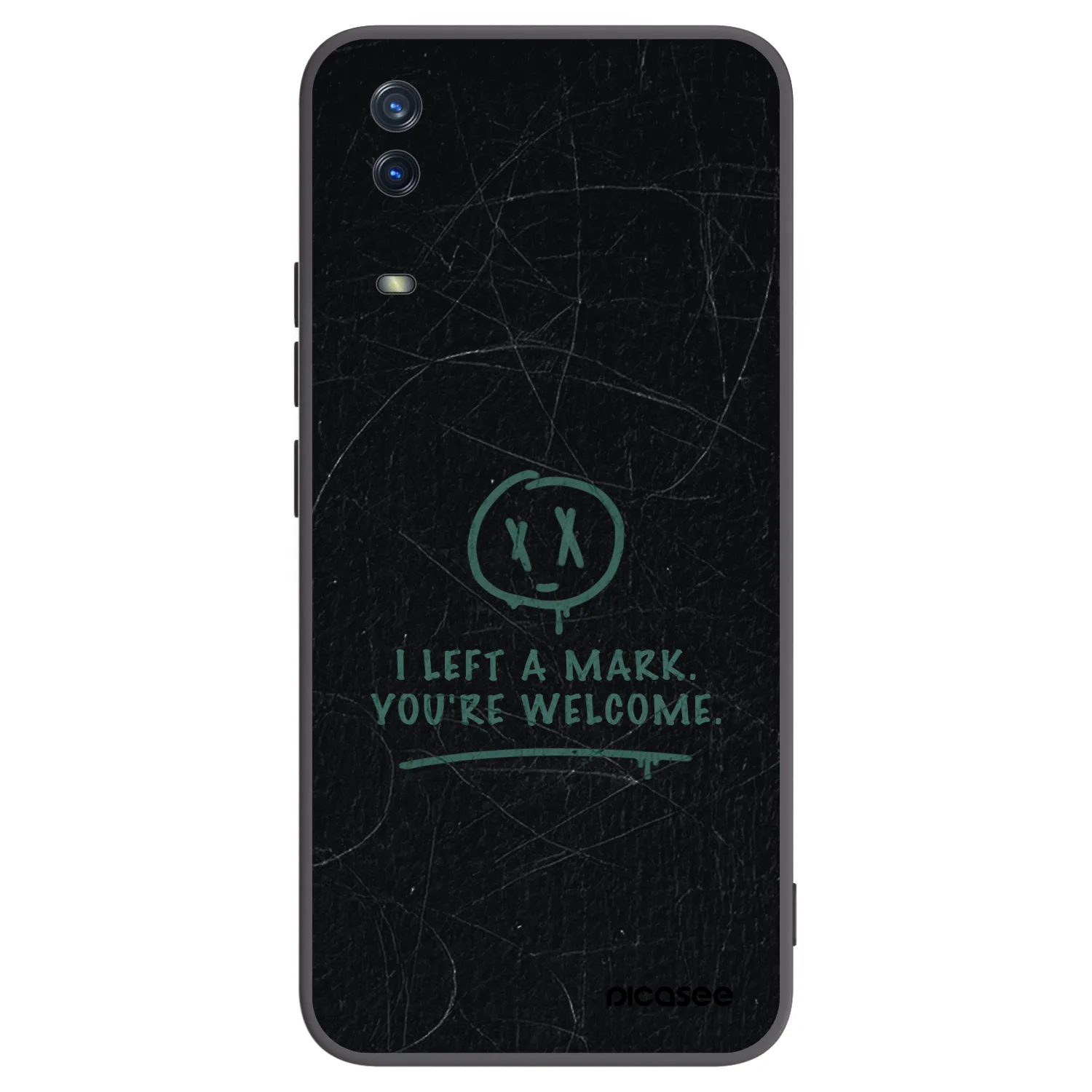Picasee husă neagră din silicon pentru Vivo Y11s - LEFT A MARK