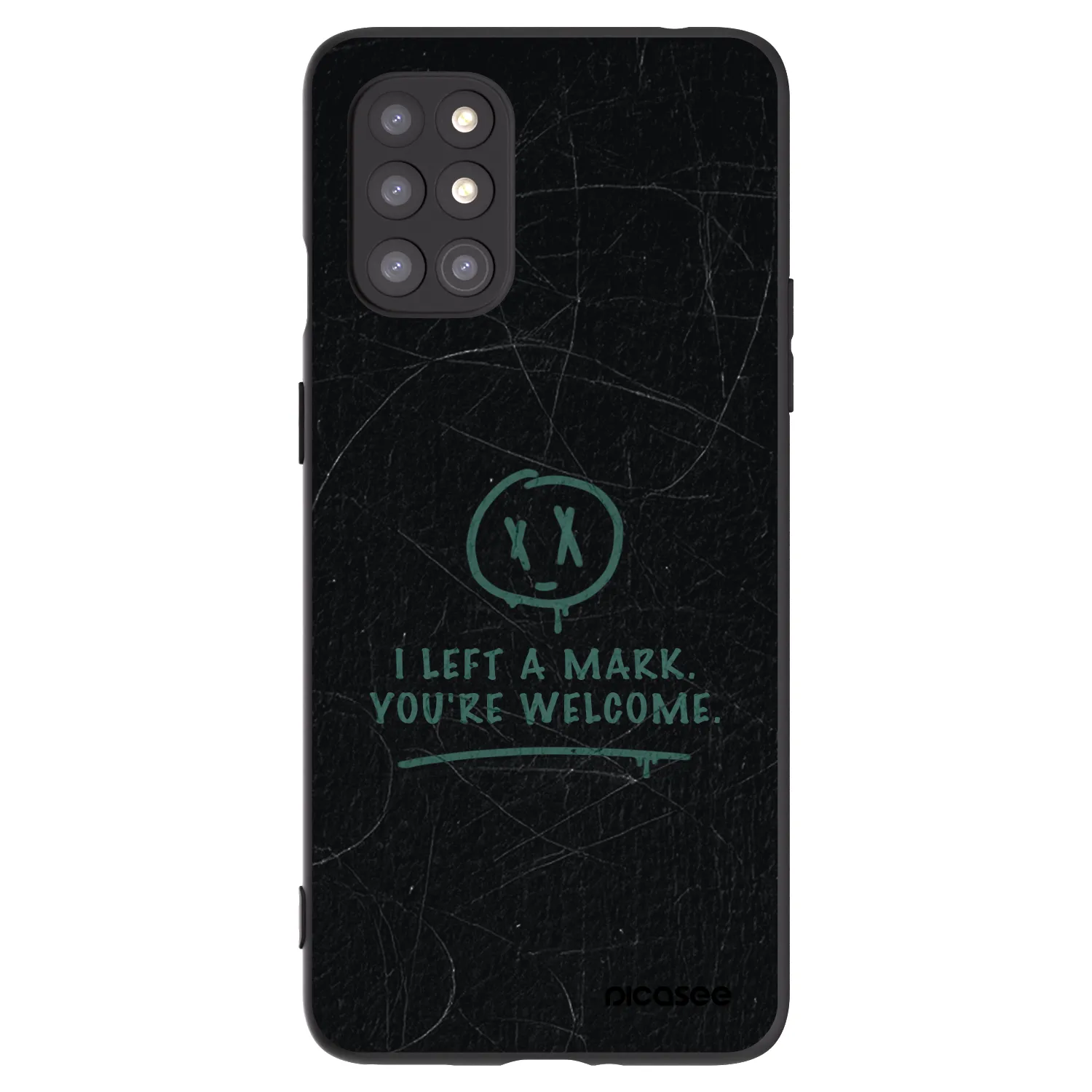 Picasee husă neagră din silicon pentru OnePlus 8T - LEFT A MARK
