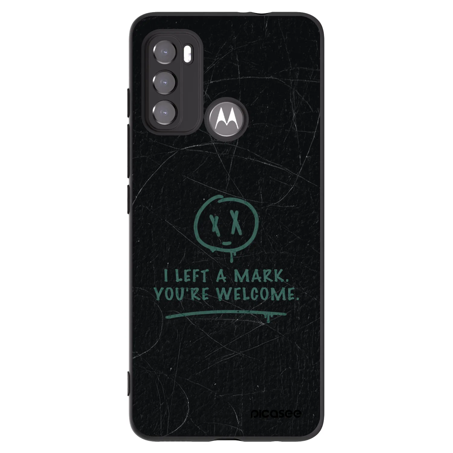 Picasee husă neagră din silicon pentru Motorola Moto G60 - LEFT A MARK