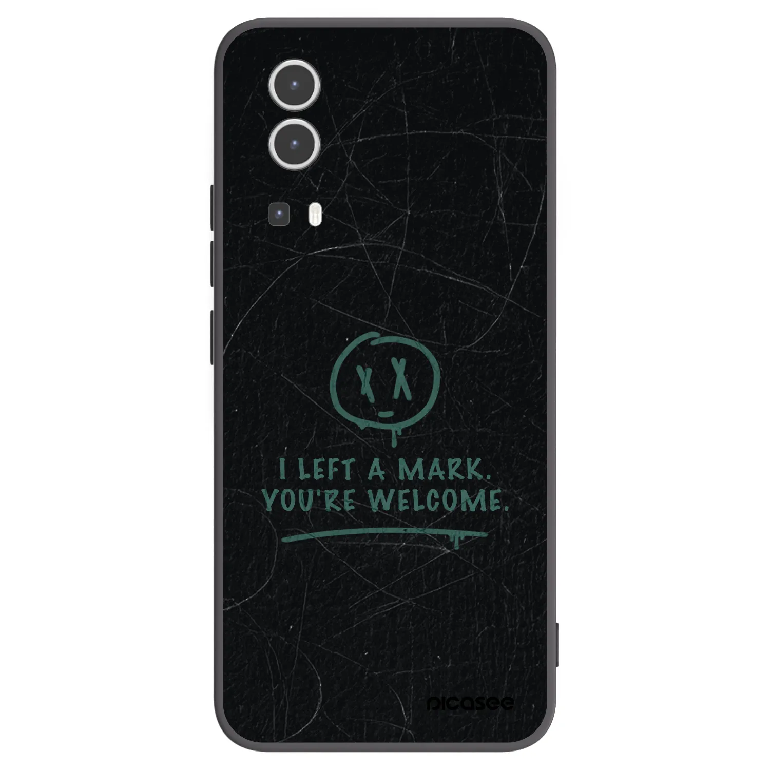 Picasee husă neagră din silicon pentru Vivo Y72 5G - LEFT A MARK