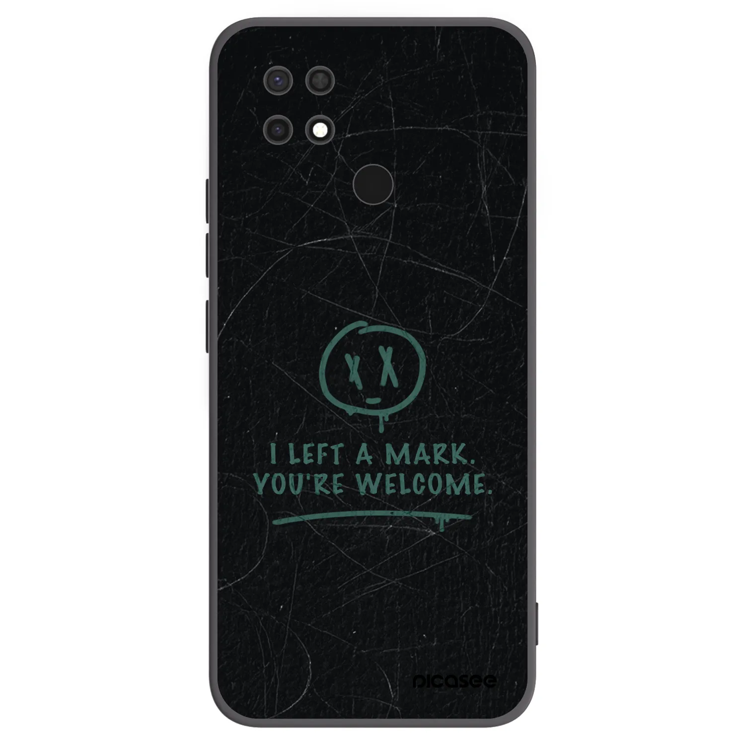 Picasee husă neagră din silicon pentru Xiaomi Redmi 10C - LEFT A MARK