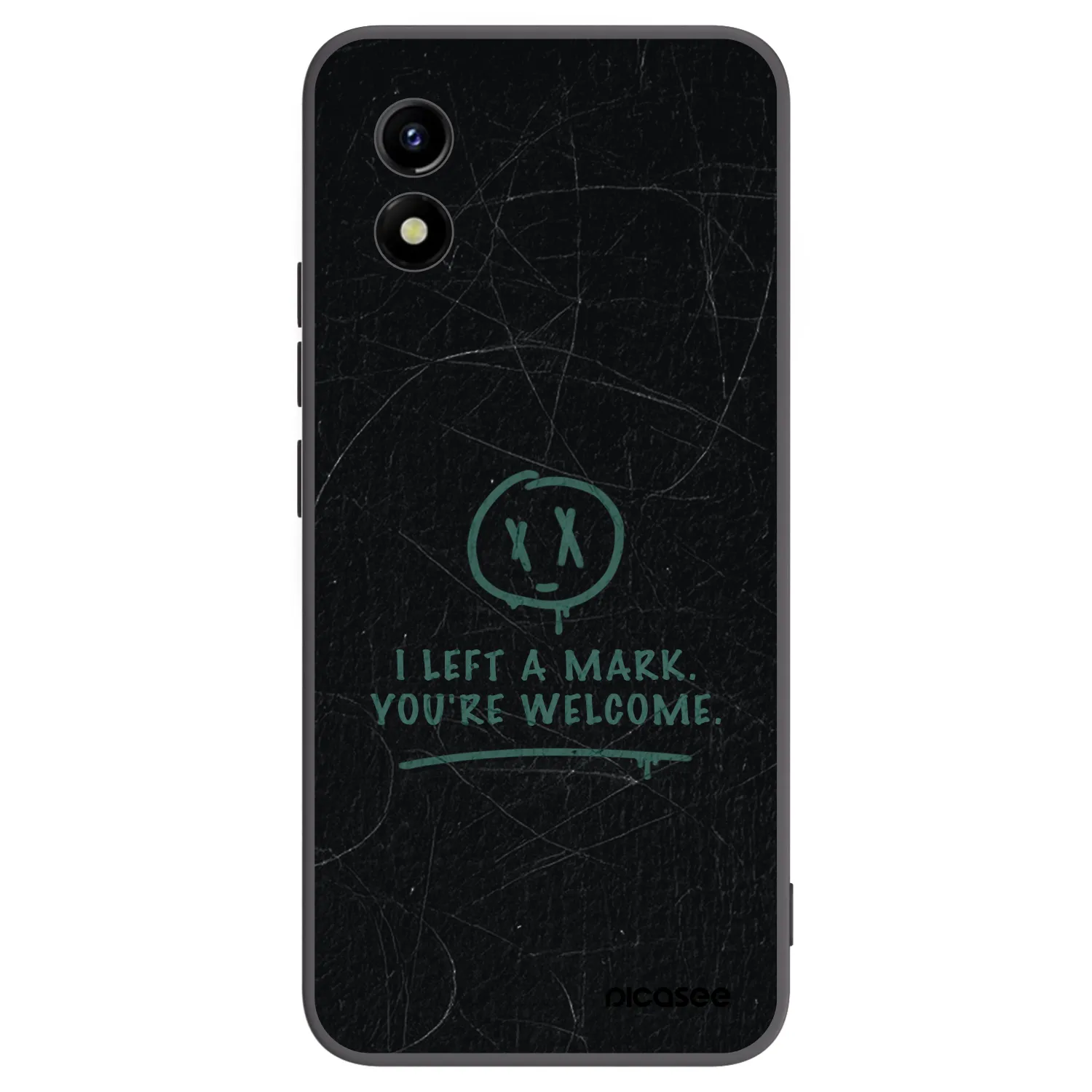 Picasee husă neagră din silicon pentru Vivo Y01 - LEFT A MARK