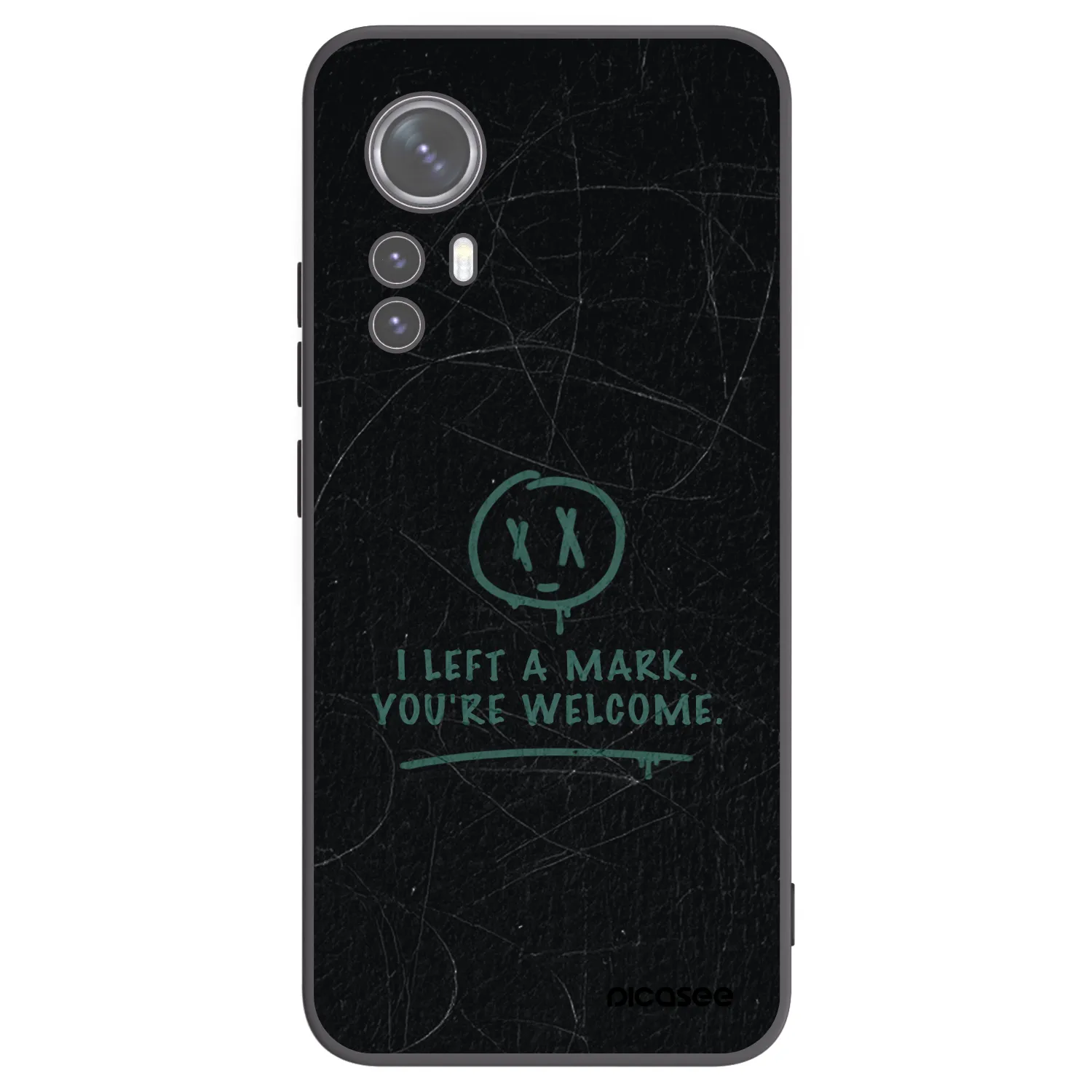 Picasee husă neagră din silicon pentru Xiaomi 12X - LEFT A MARK