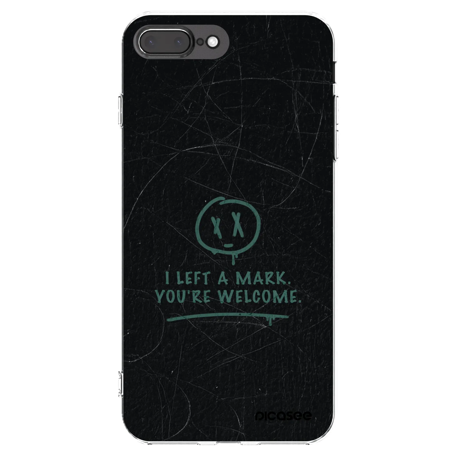 Picasee husă transparentă din silicon pentru Apple iPhone 8 Plus - LEFT A MARK