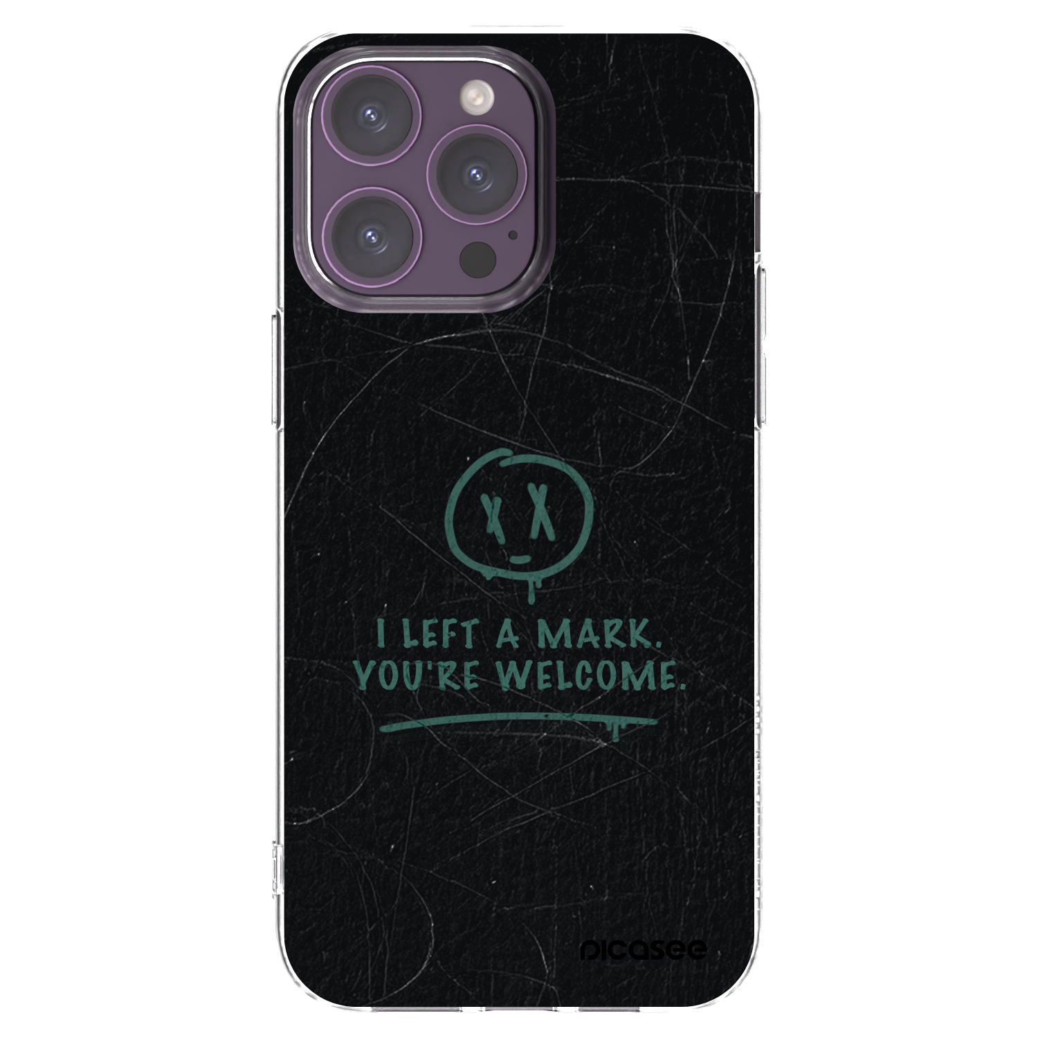 Picasee husă transparentă din silicon pentru Apple iPhone 14 Pro Max - LEFT A MARK