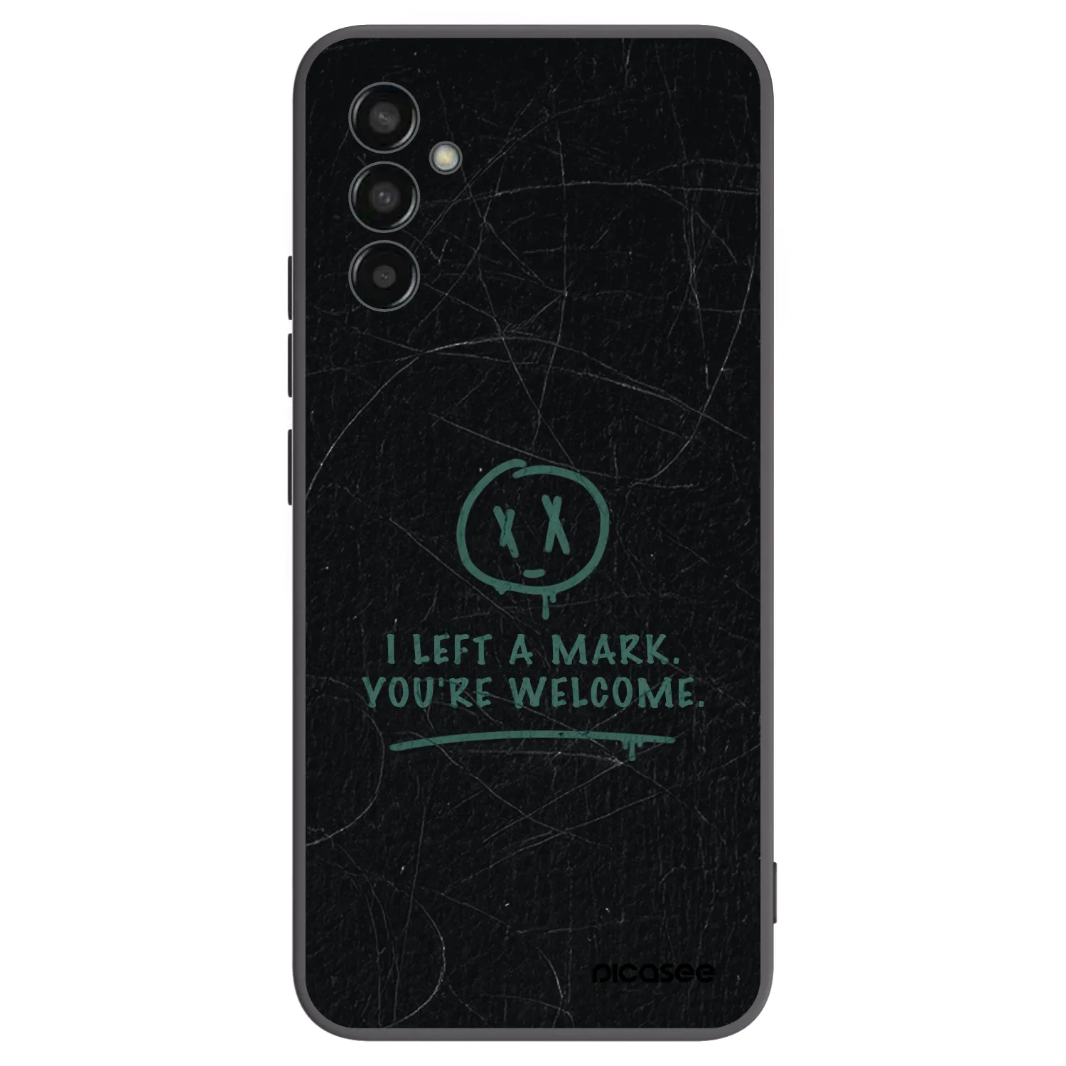 Picasee husă neagră din silicon pentru Samsung Galaxy M13 M135F - LEFT A MARK