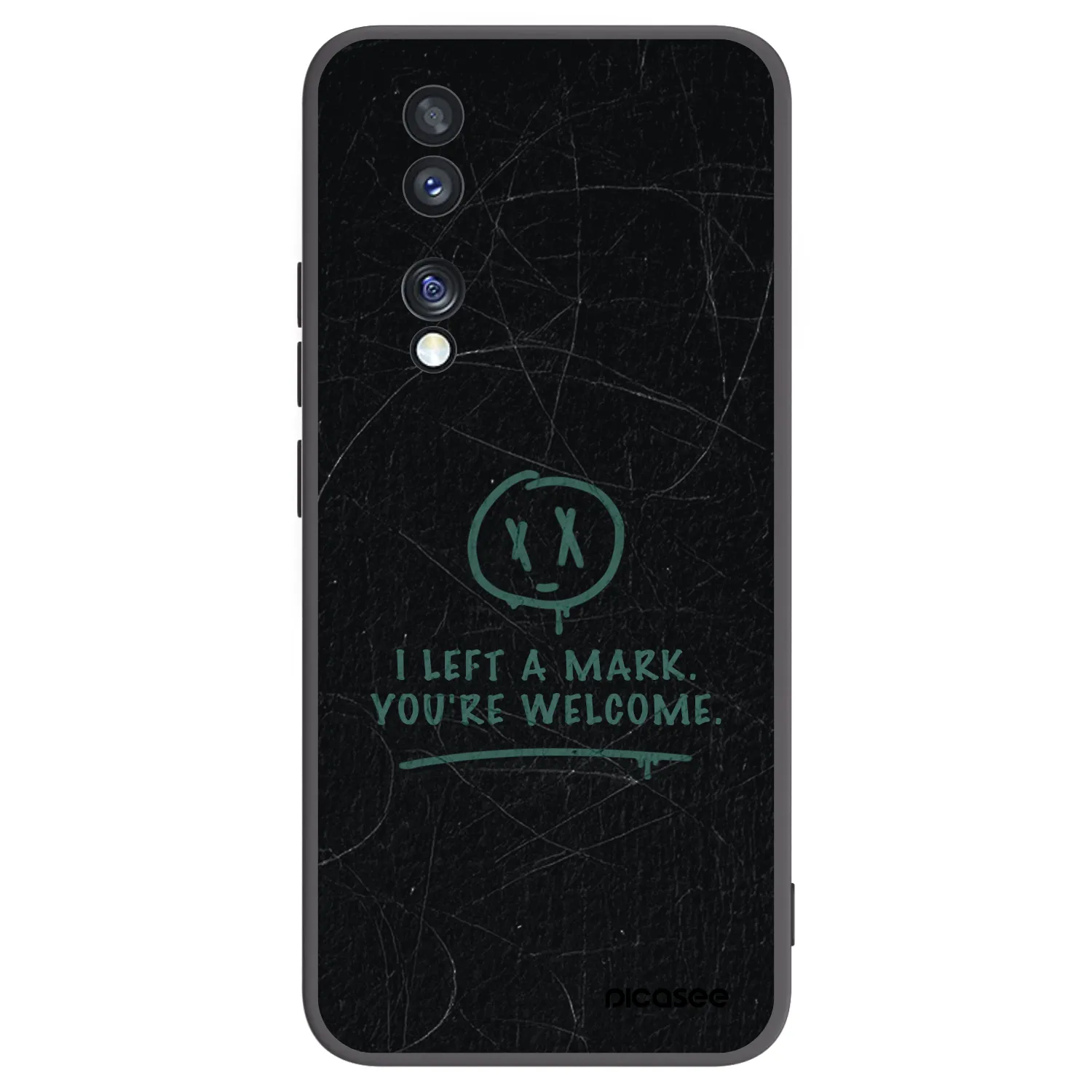 Picasee husă neagră din silicon pentru Honor 70 - LEFT A MARK