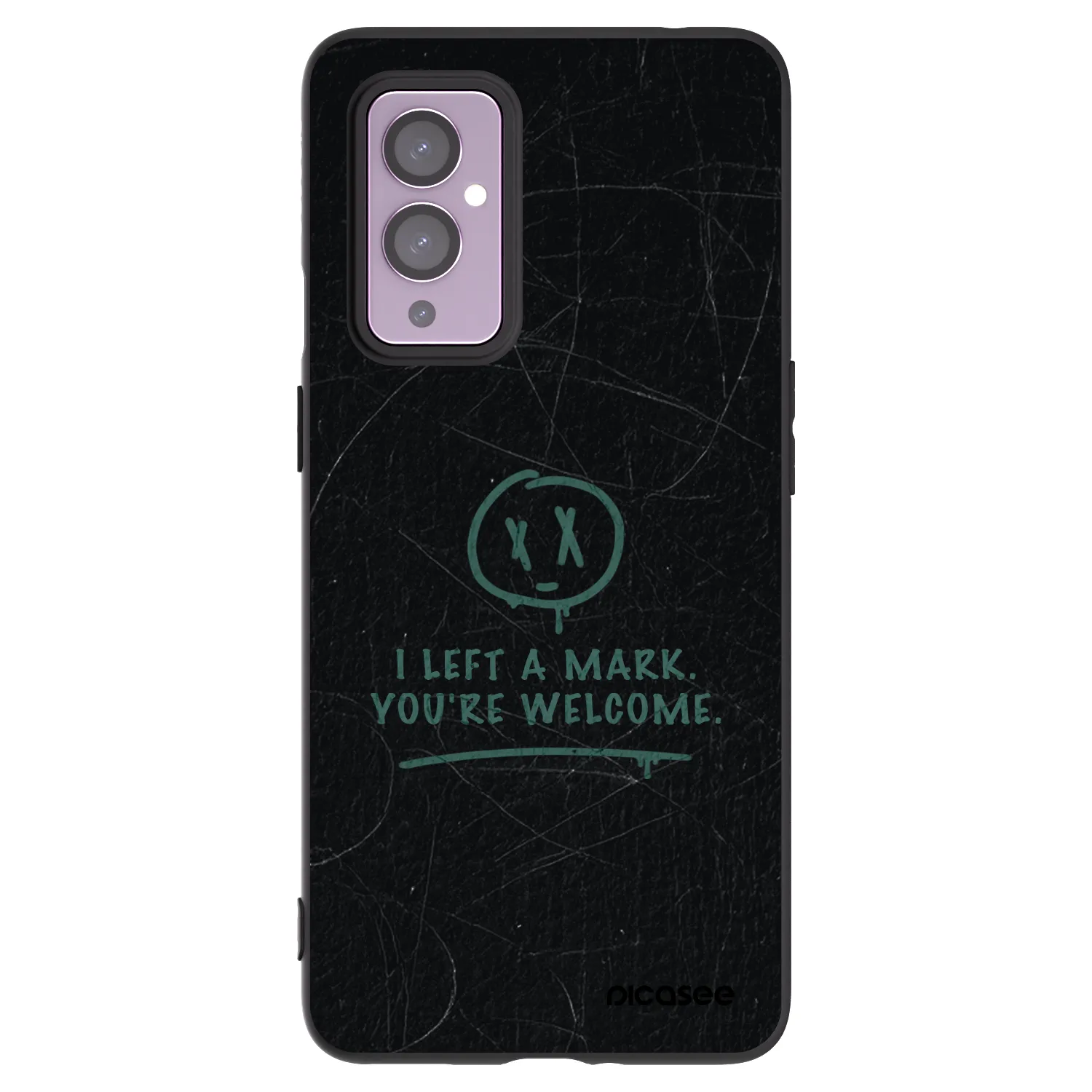 Picasee husă neagră din silicon pentru OnePlus 9 - LEFT A MARK