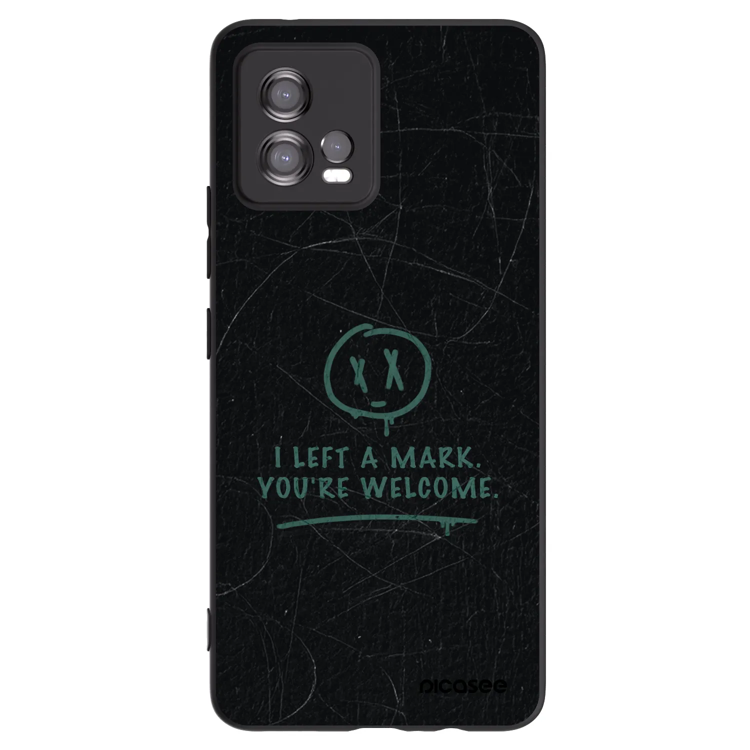 Picasee husă neagră din silicon pentru Motorola Moto G72 - LEFT A MARK