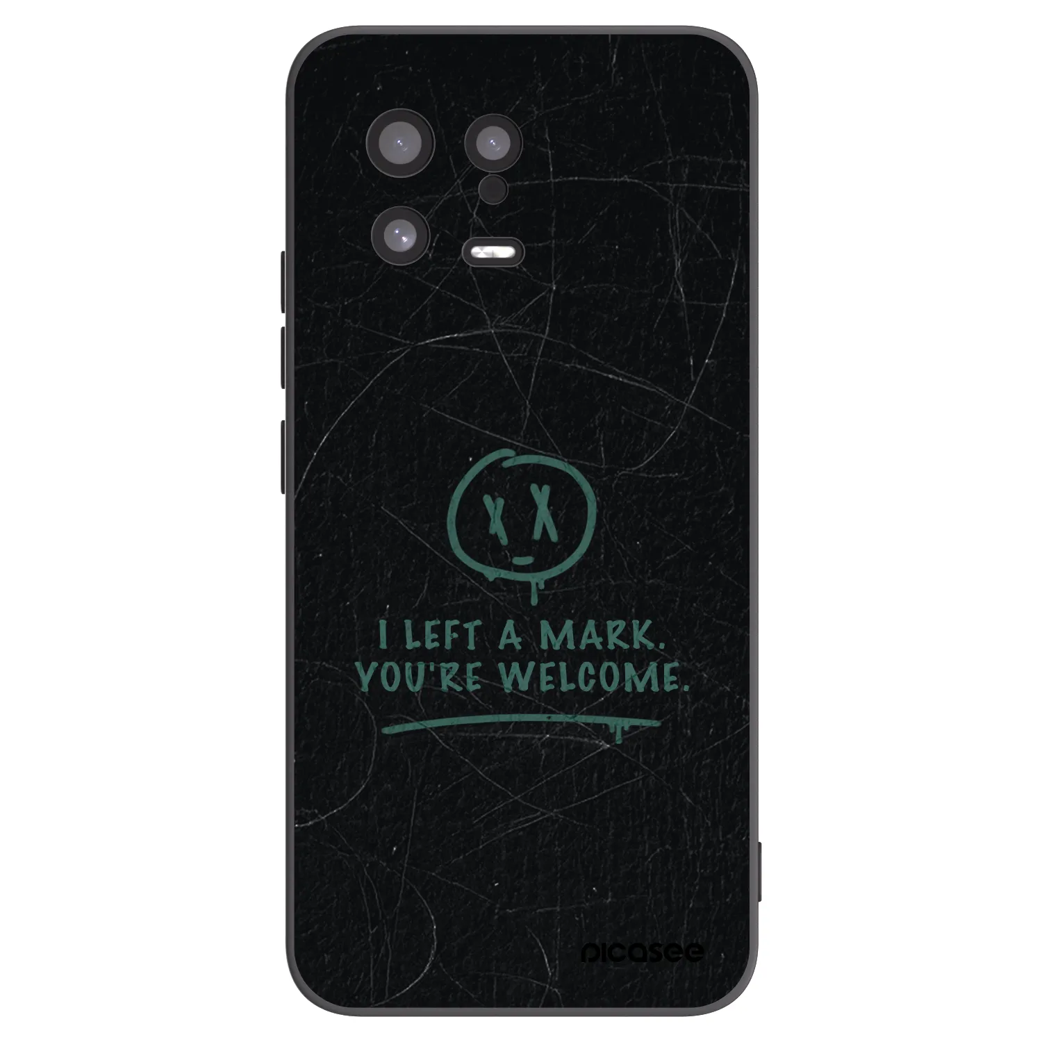 Picasee husă neagră din silicon pentru Xiaomi 13 - LEFT A MARK