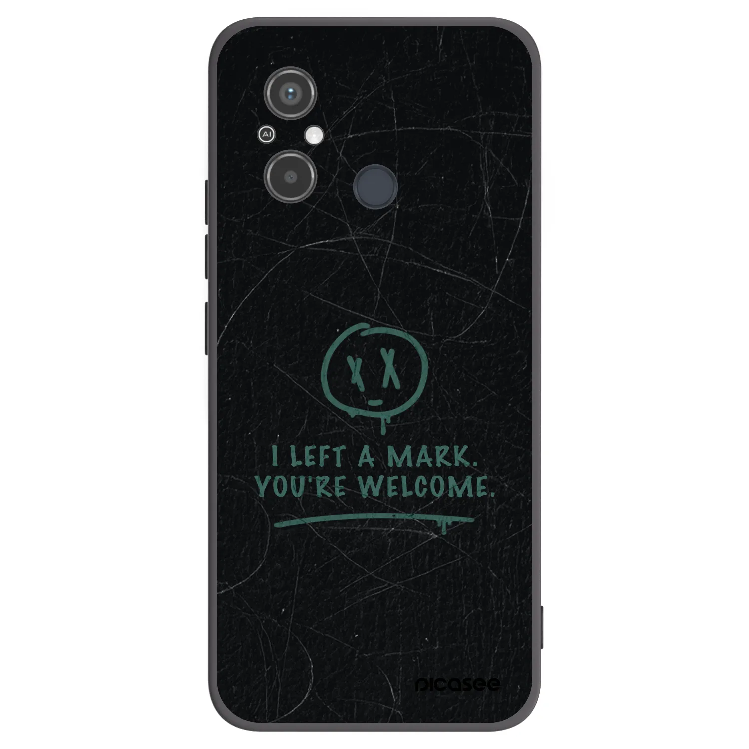 Picasee husă neagră din silicon pentru Xiaomi Redmi 12C - LEFT A MARK