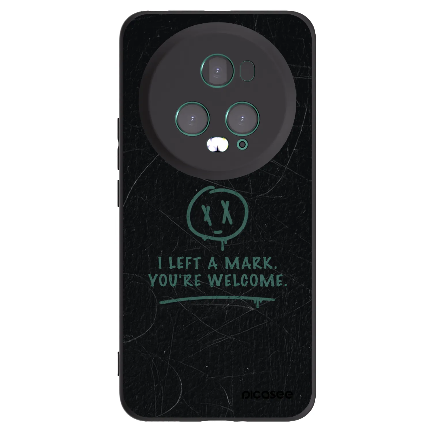 Picasee husă neagră din silicon pentru Honor Magic5 Pro - LEFT A MARK