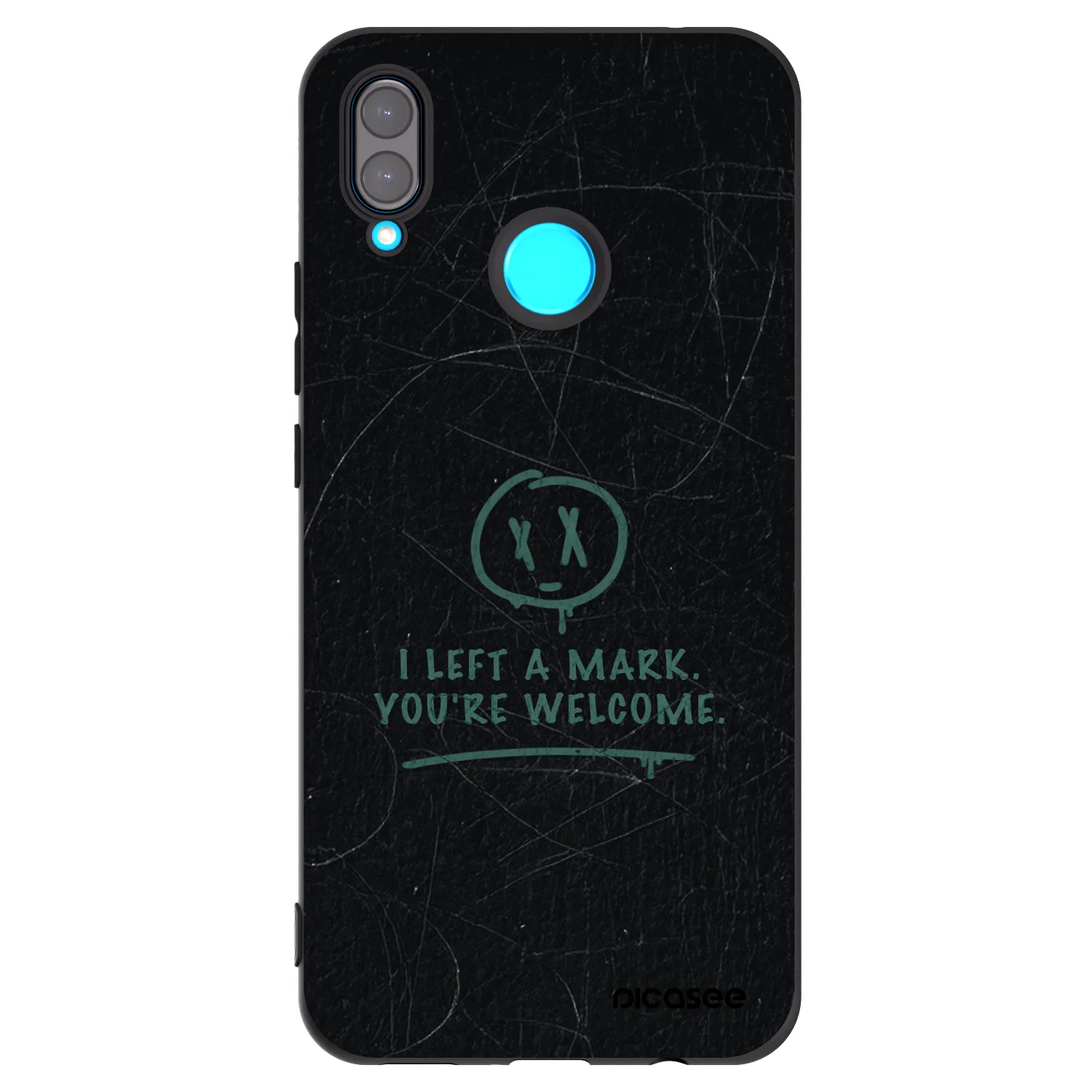 Picasee husă neagră din silicon pentru Huawei Nova 3 - LEFT A MARK